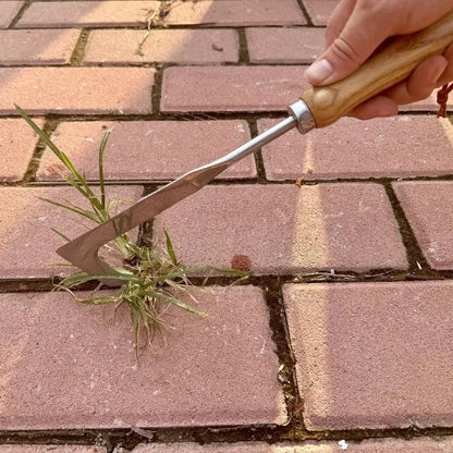 L-Shaped Stainless Steel Crevice Weeding Tool