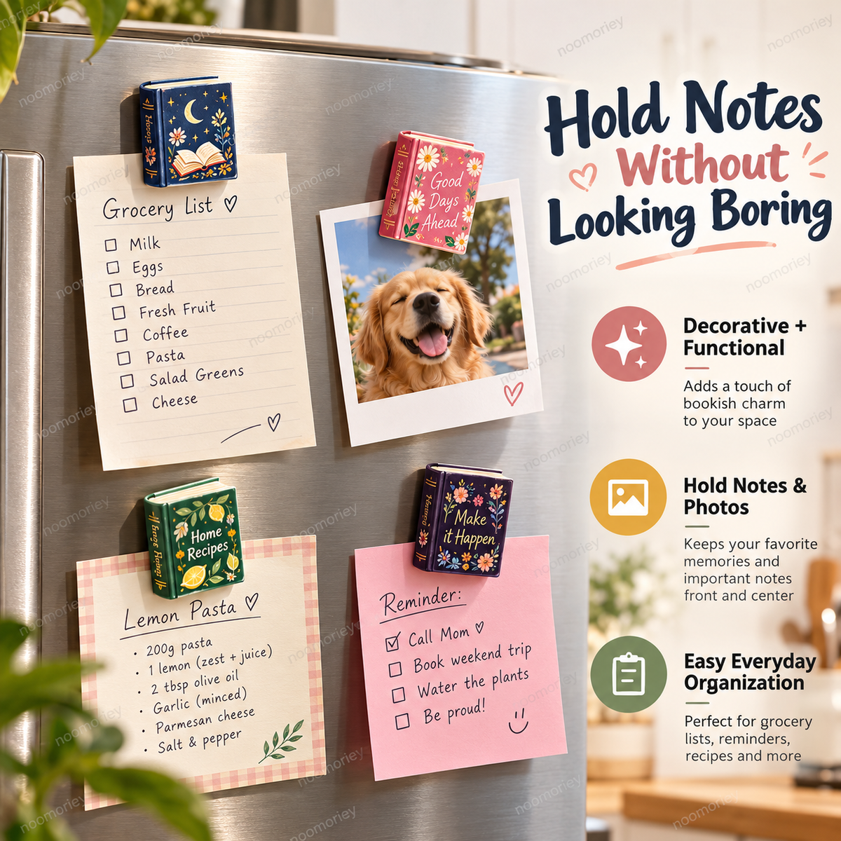 📚 Tiny Library Mini Book Magnets – 20-Piece Refrigerator Magnet Set
