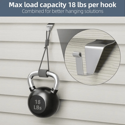 Premium Stainless Steel Siding Hooks: Easy No-Hole Decorating