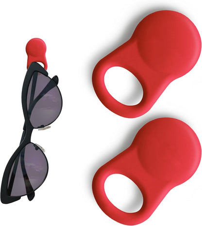 Glasses Clips (2-pack) - Magnetic Glasses Holder for Clothes, Eyewear Strap Alternative, ID Badge Holder