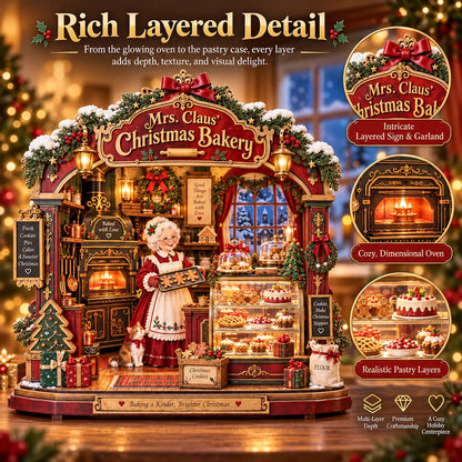 🎄 Mrs. Claus’ Christmas Bakery™——DIY Shadow Box Kit