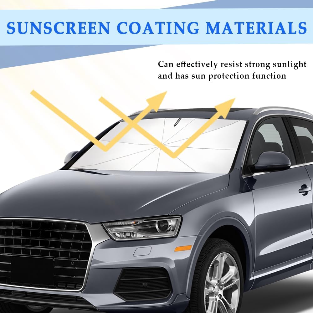 🔥Limited-time offer - 2026 Upgraded Car Windshield Sun Shade Umbrella