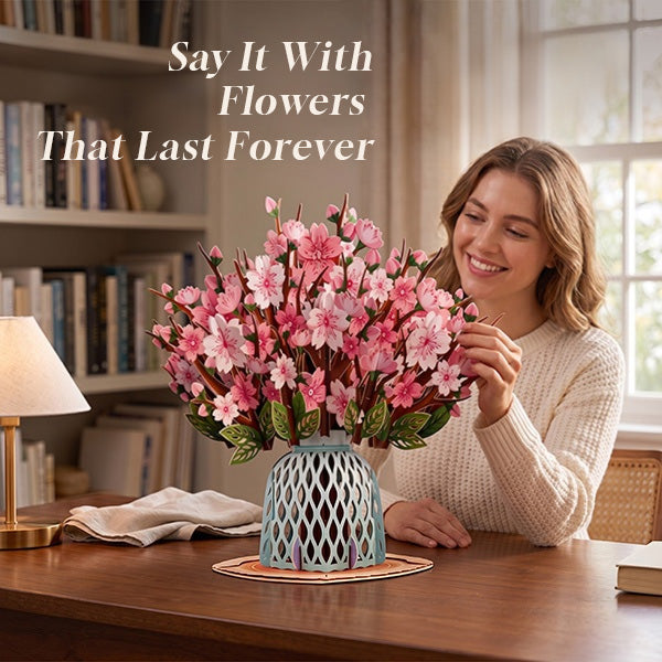 🌼💌 Forever-Blooming 3D Flower Pop-Up Card🎁