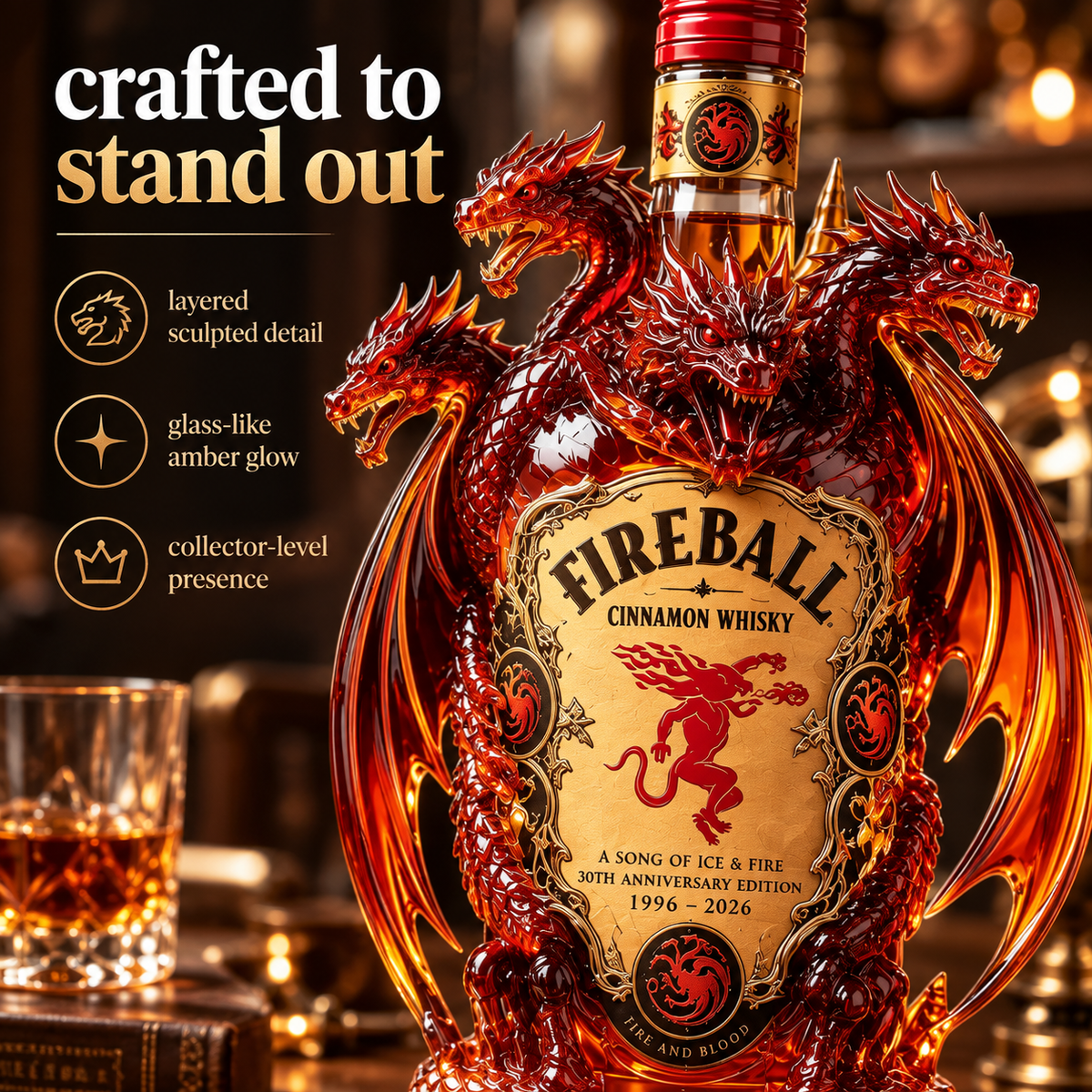 🐉🔥 Legendary Dragon Bar Decanter – Sculpted Collector Bottle for Home Bar & Gifting