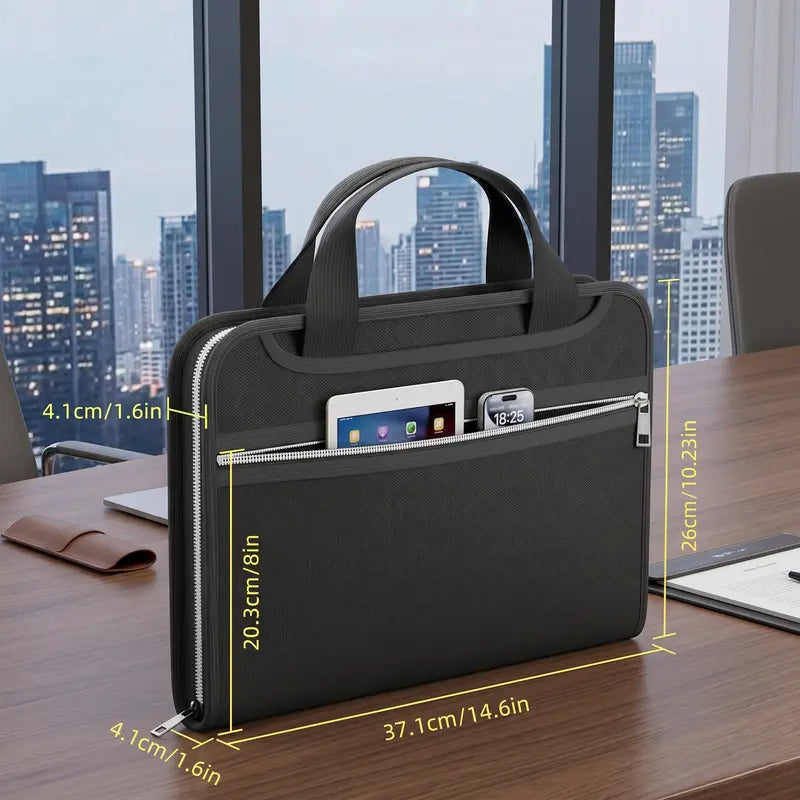 🔥 Fire-Resistant Document Organizer Bag 💖 Large Capacity A4 File Storage Case