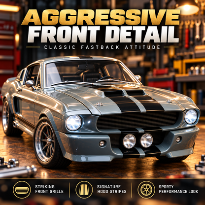 🔥LAST DAY 50%🏎️ 1967-Inspired GT500 Fastback DIY Model Car Kit – Build & Display!!!