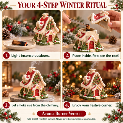 🔥Christmases Cabin Incense Burner