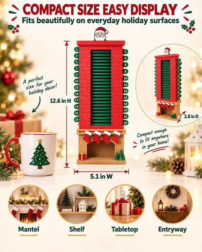 Santa Chimney Advent Calendar – 24-Day Christmas Countdown