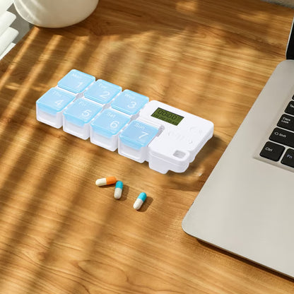 Noomoriey™ 7-Day Weekly Pill Box with Alarm Reminder👩‍⚕️🌈