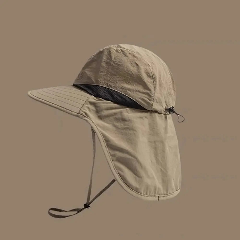Outdoor Sun Protection Hat - Unisex Summer FishermanHat with Neck Flap | UV-Resistant, Parent-Child Style |Ideal for Camping & Hiking