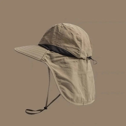 Outdoor Sun Protection Hat - Unisex Summer FishermanHat with Neck Flap | UV-Resistant, Parent-Child Style |Ideal for Camping & Hiking