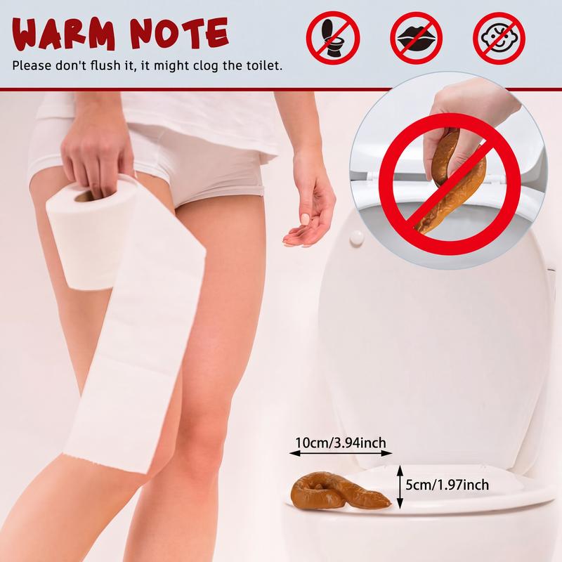 Fake poop gag gift set and prank toy presentation