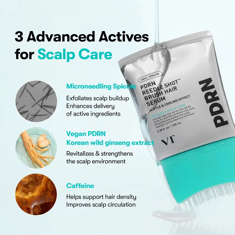 #1 viral PDRN Reedle Shot Hair Brush Serum