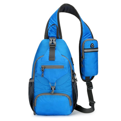 🎒Packable Small Crossbody Sling Backpack with Side Pouch