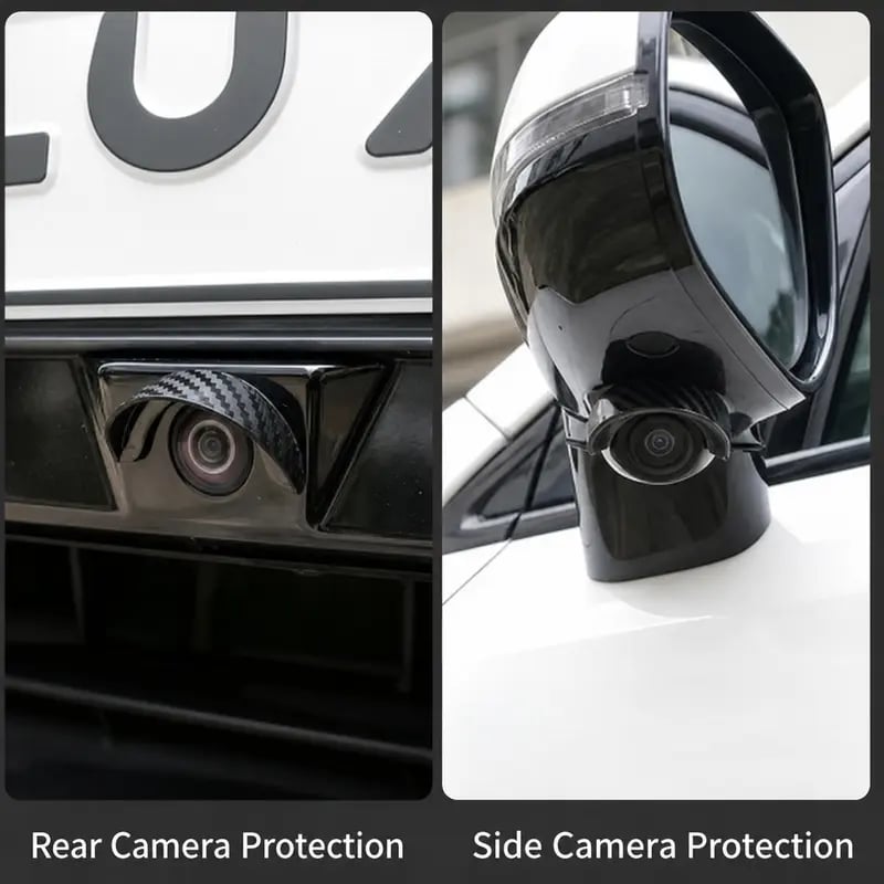 🌧️ Car Backup Camera Rain Shield – Soft PVC Camera Visor 🚗