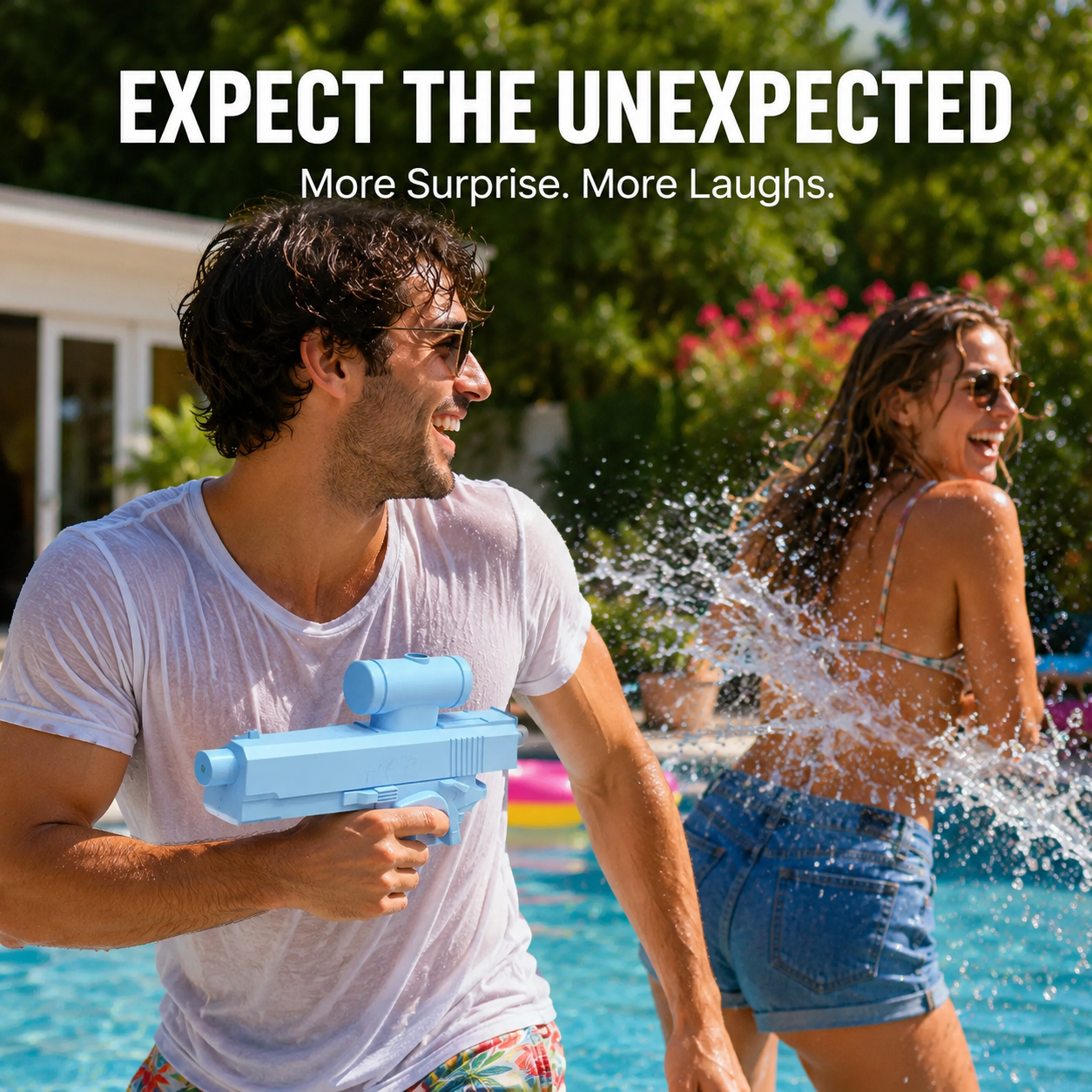 💦 50% OFF Double-Sided Prank Water Blaster 😂