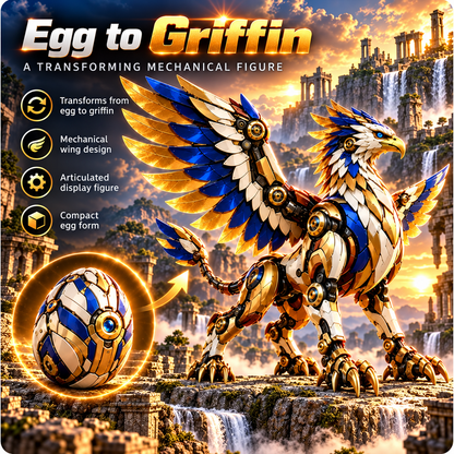 🐦‍🔥 2-in-1 Transforming Mechanical Phoenix Egg – Winged Fantasy Figure