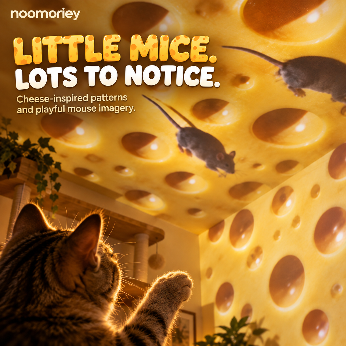 🧀 Cheese & Mouse Cat Projector – Indoor Fun for Curious Cats