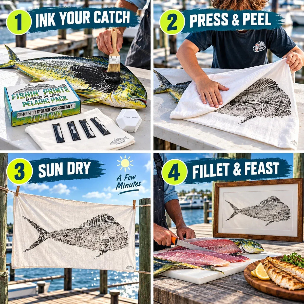 🎣 DIY Gyotaku Fish Printing Kit