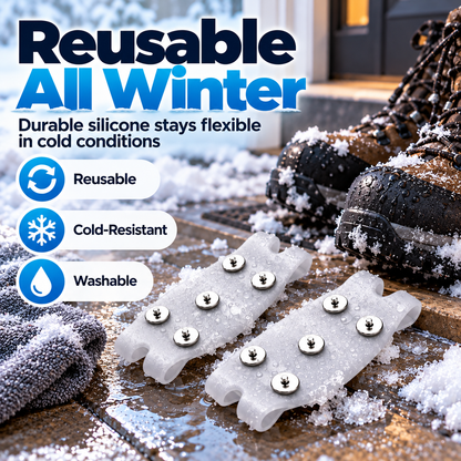 🧊👣 Anti-Slip Shoe Grips – Better Traction on Ice & Snow🍀