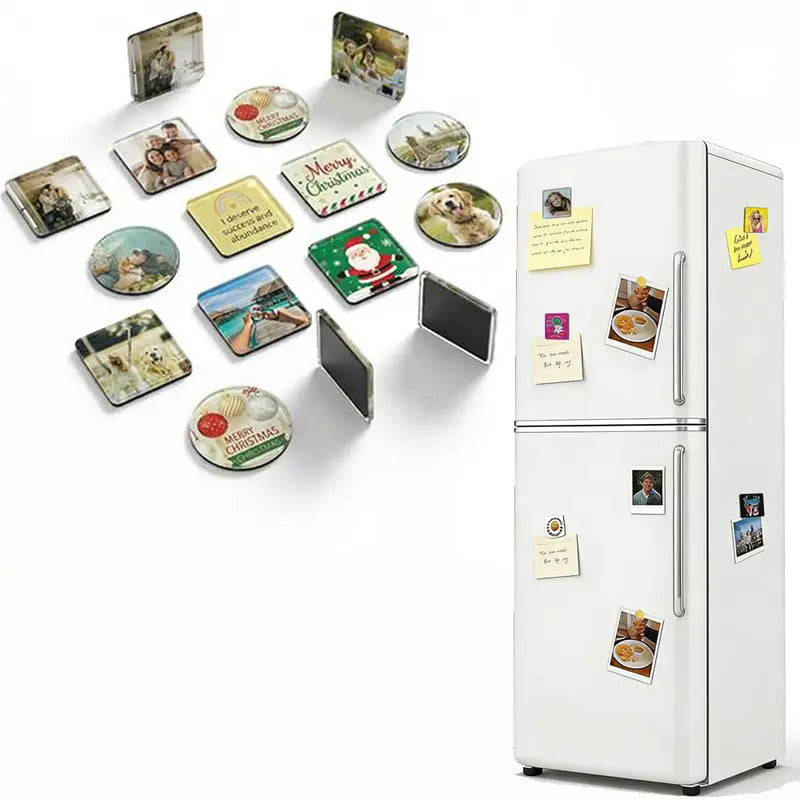 10-Pack Customizable Rectangle Acrylic Refrigerator Magnets