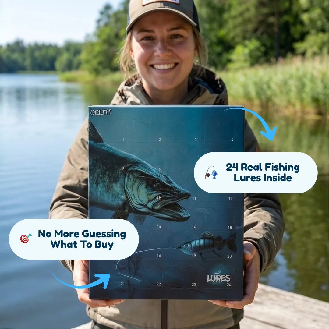🎣🎄 Angler’s Advent Calendar – 24 Days of Fishing Lure Surprises for Anglers & Fishing Enthusiasts 🎁🐟✨
