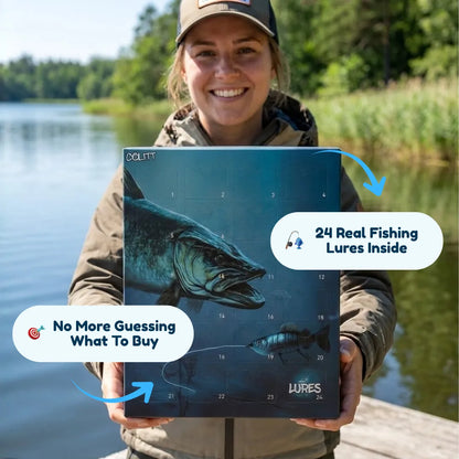 🎣🎄 Angler’s Advent Calendar – 24 Days of Fishing Lure Surprises for Anglers & Fishing Enthusiasts 🎁🐟✨
