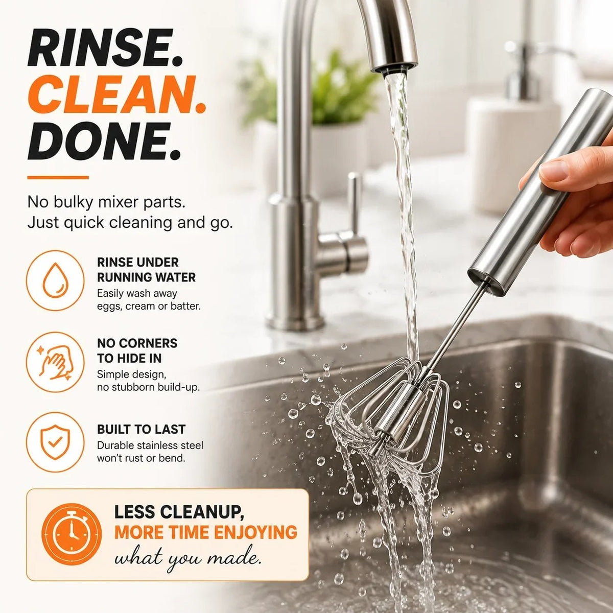 BUY 1 GER 1 FREE🥚Hand-Push Rotary Whisk – Press, Spin & Mix with Ease