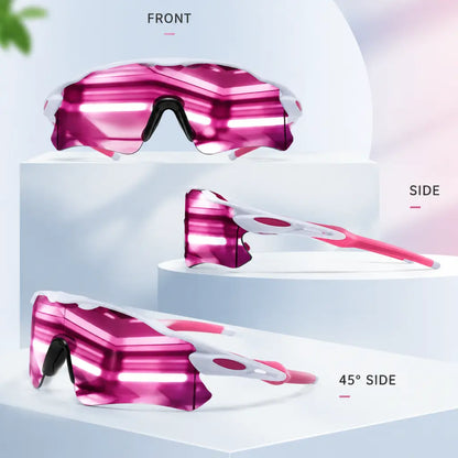 Windproof Polarized Sports Sunglasses – Mirrored Anti-Glare Cycling Shades