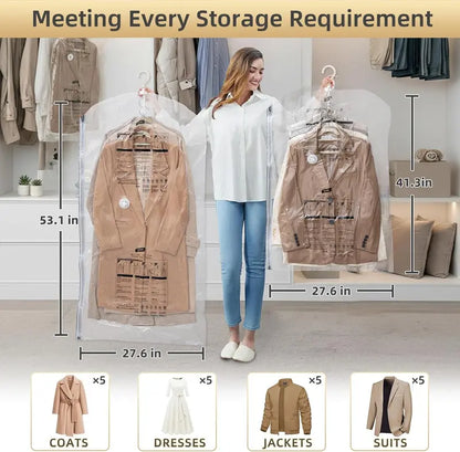 👔💨Hanging Vacuum Storage Bags Space Saver Bags