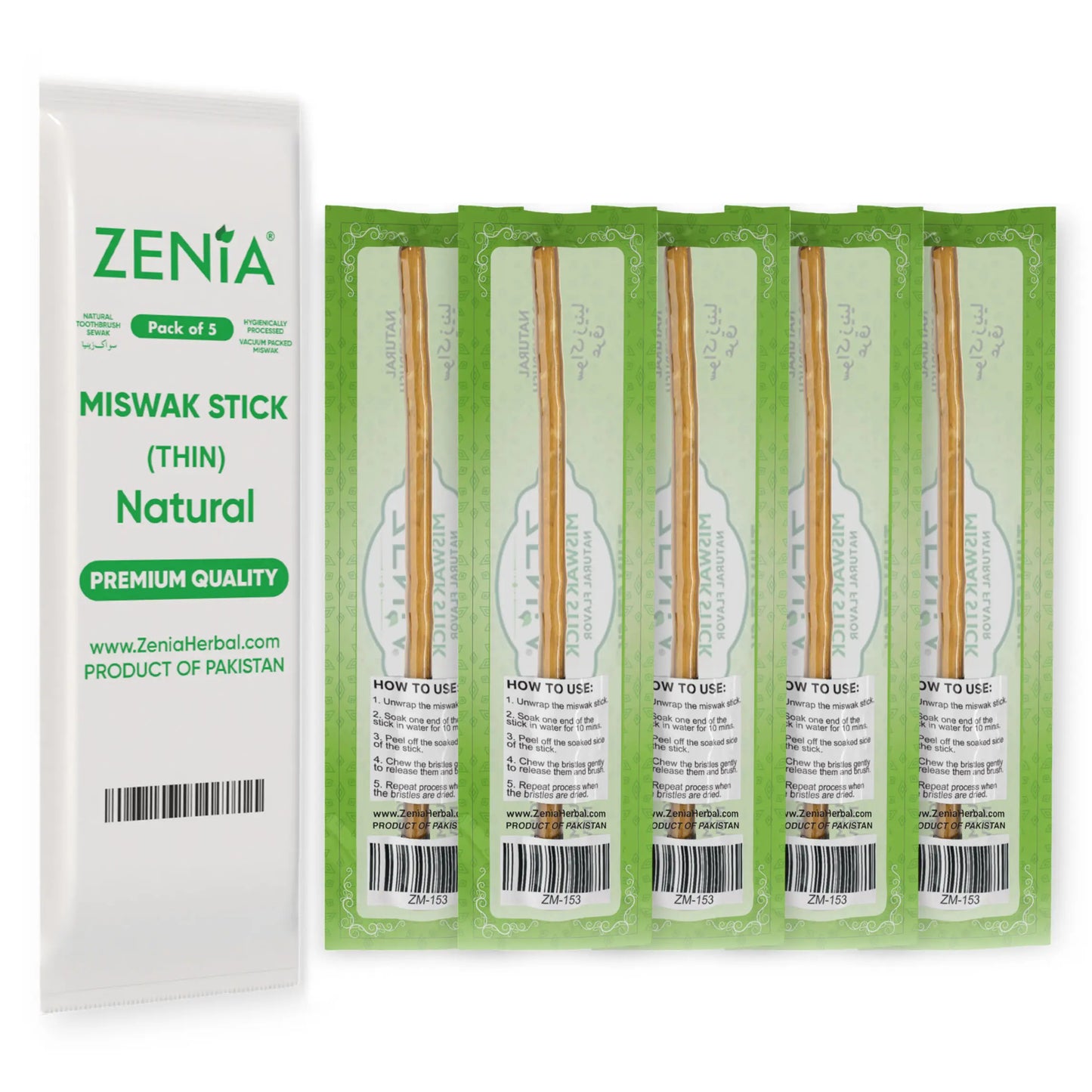 💥Huge Savings 49% OFF｜Thin Zenia Sewak Miswak Natural Toothbrush Sticks, All‑Natural Oral Cleaning Care Sticks