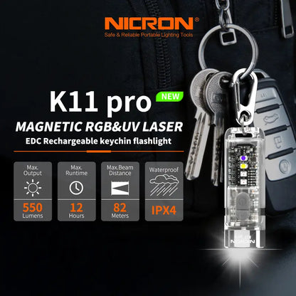 Magnetic Keychain Flashlight