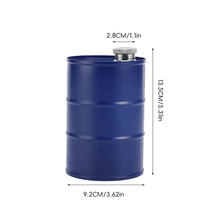 350ml/750ml Oil Drum Anti-rust Leak-proof No Odor Portable Wine Storage🛢Food Grade Camping Whisky Flagon Wine Jug Camping Supplies