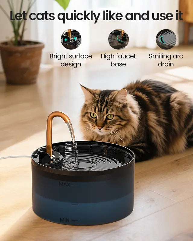 Silent Cat Water Fountain