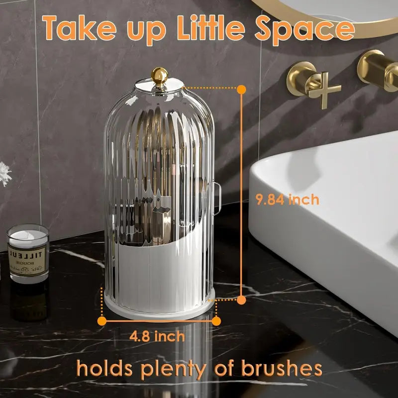 Modern Durable Acrylic Toothbrush Cup Holder with Cover