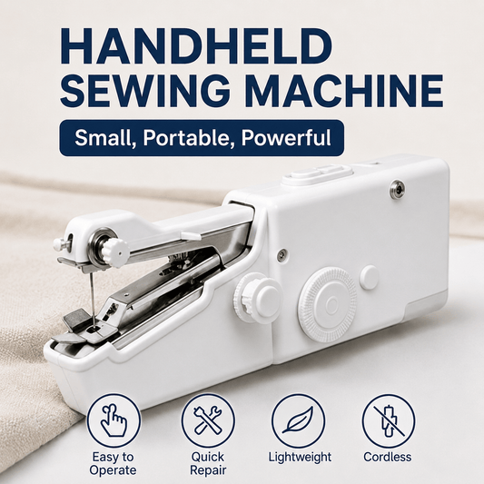 Handheld Sewing Machine Portable Mini Electric Quick Stitch Tool for Home Travel Repair
