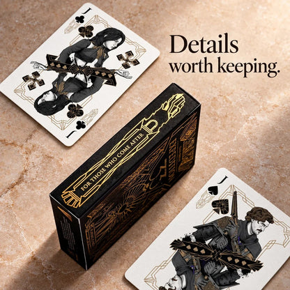 🃏✨ Gold-Foil Art Deco Playing Cards | Black & Ivory Editions(📦Buy 2 Free Shipping)