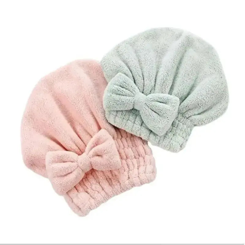 🎀🧼Women's Bow Decor Shower Caps & Hair Drying Cap