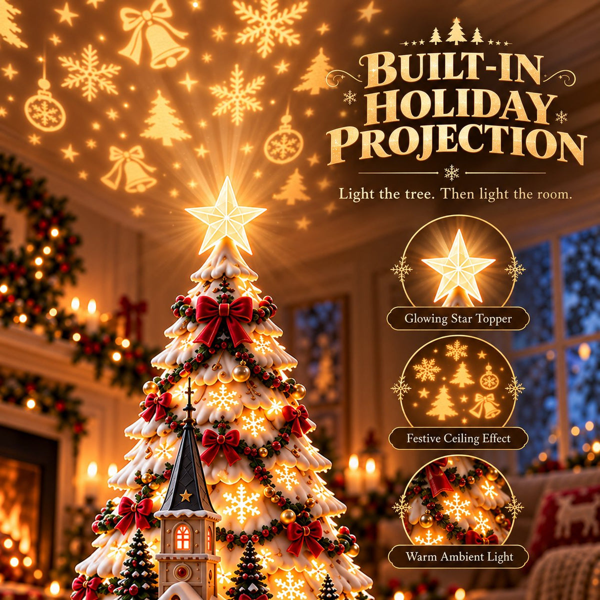 ⏳ Last day to save 49% –🎄🎅 MerryRealm Christmas Village Lightscape Tree