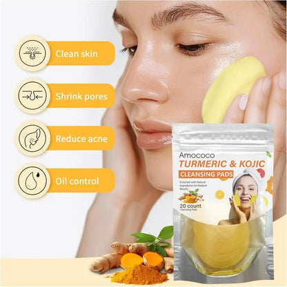 20pcs Turmeric & Kojic Acid Cleansing Pads