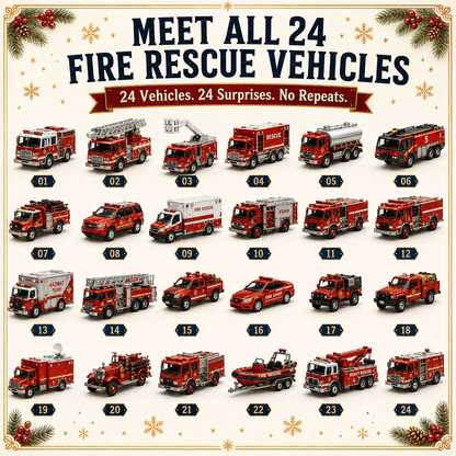 🎅Christmas Early Bird Sale🚒Fire Rescue 24-Day Advent Calendar