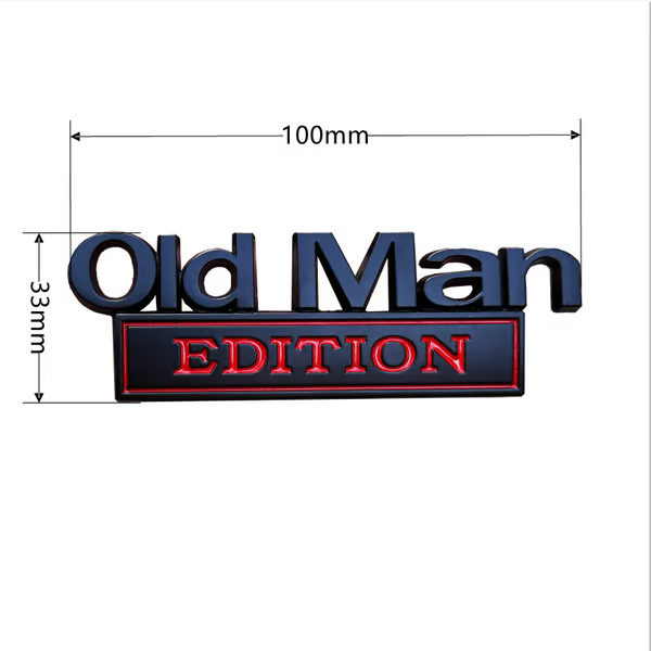 New Year Hot Sale  - 🚗 Old Man Edition Car Emblem