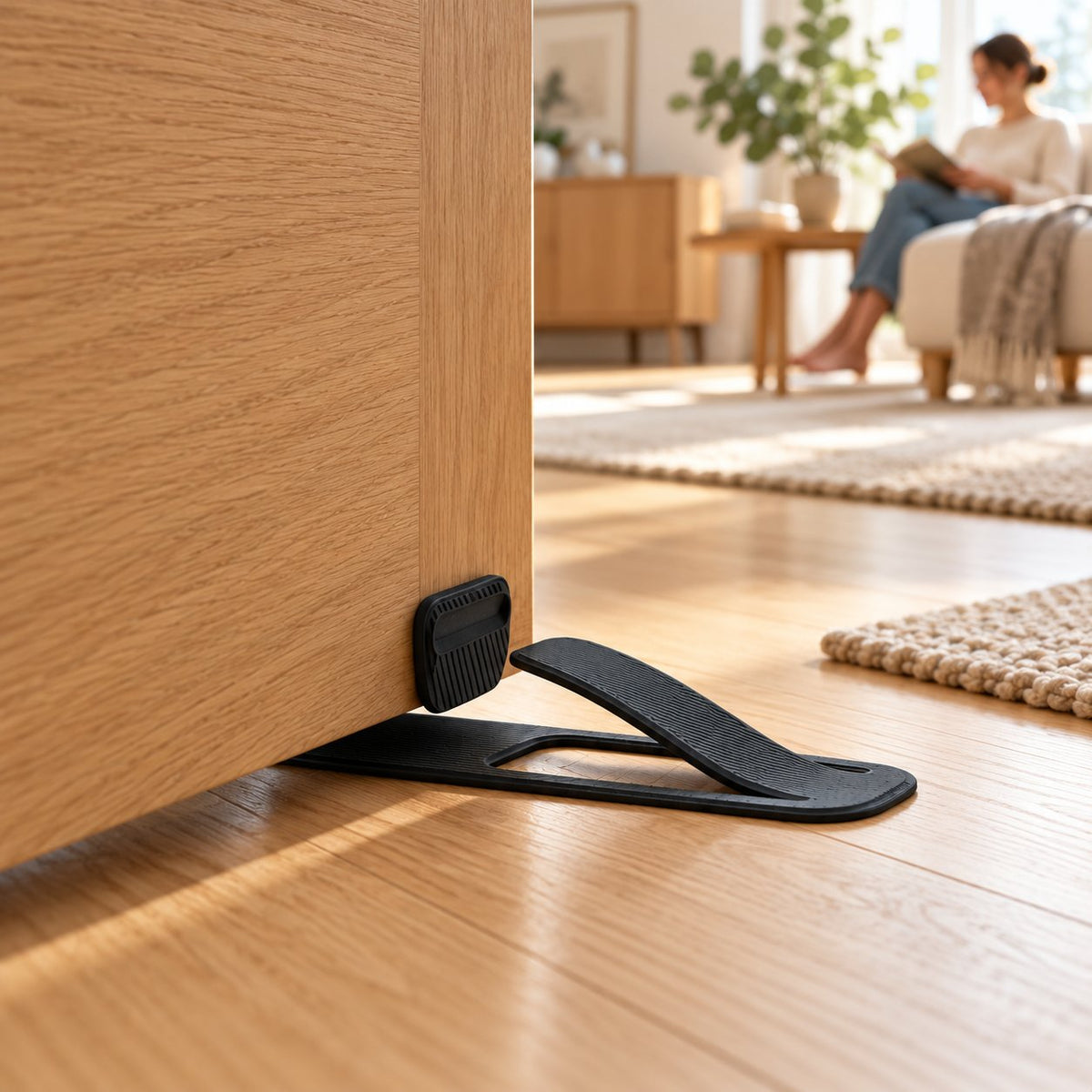 Slide. Grip. Protect: The Flexible Door Stopper 🪶✨