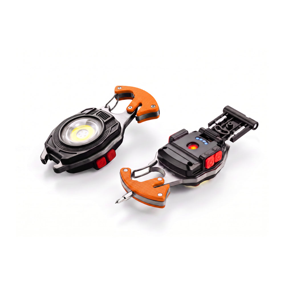 💡 8-in-1 Multifunctional Keychain Flashlight 🔦🌈