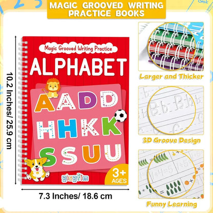 6-Piece Magic Grooved Writing Practice Kit
