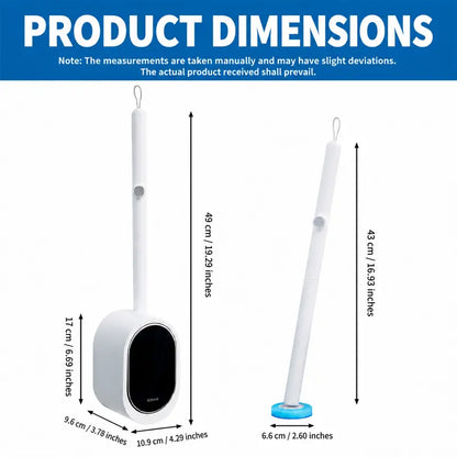 Disposable Toilet Scrubber Brush Kit