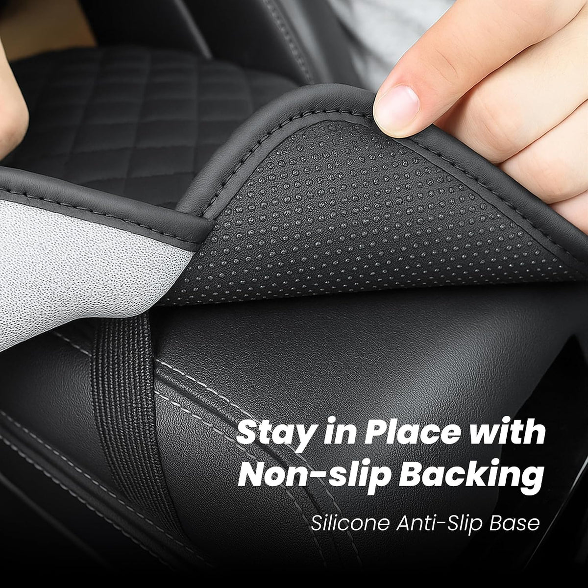 🚗Multifunctional Car Armrest Box Cushion with Built-in Storage Bag