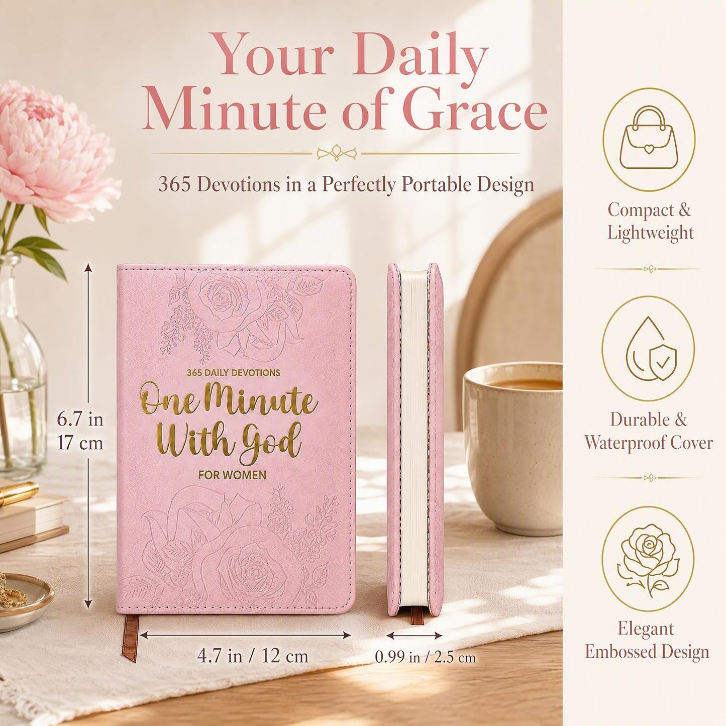 One Minute With God for Women – Daily Devotional & Prayer Journal 2026