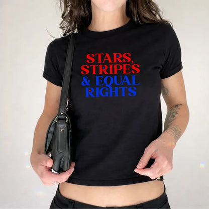 🇺🇸⭐Stars Stripes And Human Rights Baby Tee