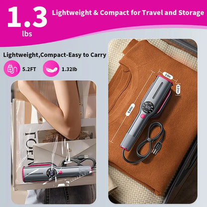 2026 Upgrade Garment Steamer for Clothes, Portable Travel Clothing Steamer Iron